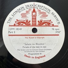 RARE BBC Transcription Disc