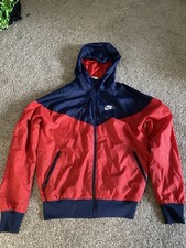 Nike Vintage Rare Windbreaker Wind Runner Red and Blue