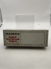 Vintage Nairns Butter Shortbread Fingers Tin Tartan Storage Box Scotland Plaid