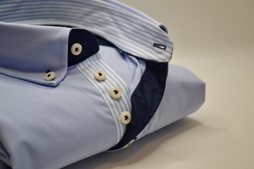 Men blue shirt - blue,