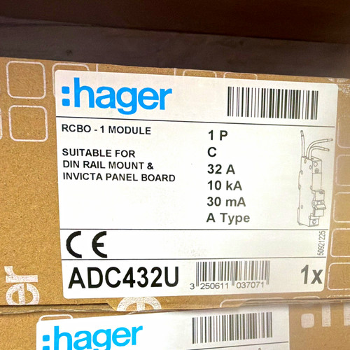 Hager adc432u rcbo 32a - rcbo, type
