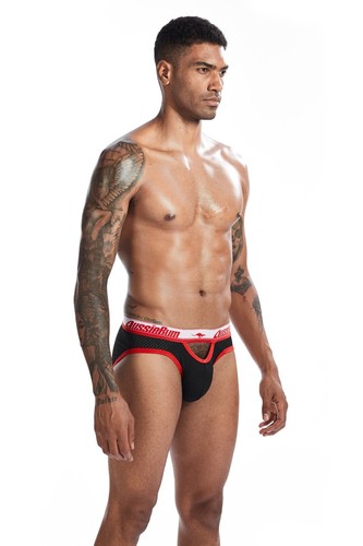 Black red see through riot - see-through,