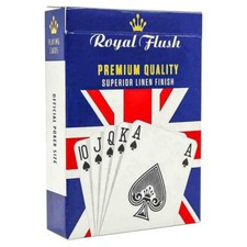 CARTAMUNDI ROYAL FLUSH UNION JACK SUPERIOR LINEN FINISH POKER PLAYING CARDS NEW