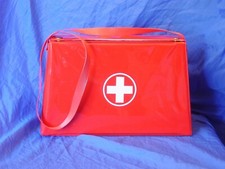 Vintage Blue Box Toys Vinyl Medical Kit Doctors Bag w/ Accessories VHTF