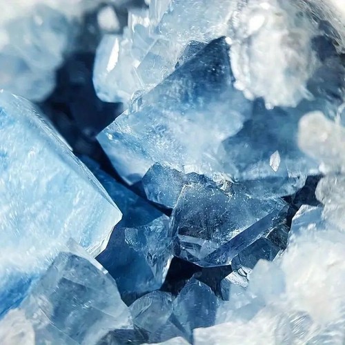 Large sky blue crystal - large,