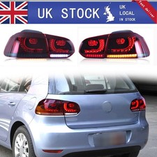 Red LED TailLights For VW GOLF