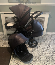 egg2 Stroller / Pushchair / Double / Jurassic Black 1 Carrycot 2 seats