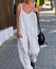 Ladies Strappy Loose Dungarees