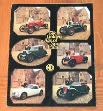 Vtg 1974 MG Dealer Sales