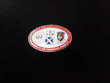 NEW GLENTORAN FC/GLASGOW RANGERS PIN BADGE.