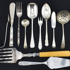 12x Antique VTG Jam Salt Spoon