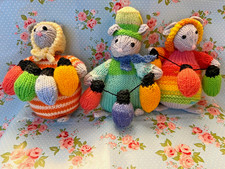 Hand knitted Christmas Mouse