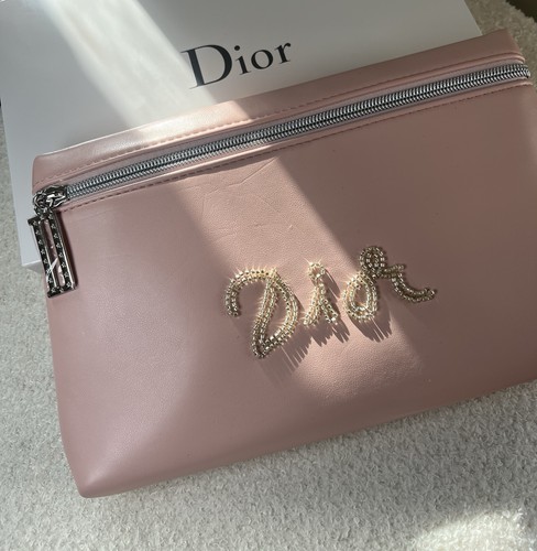 Dior pink makeup bag - makeup, cosmetic