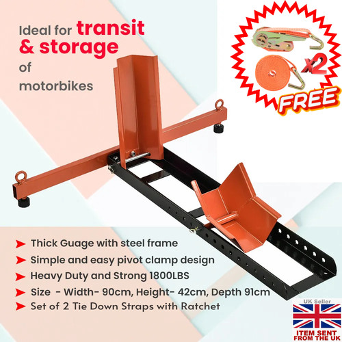 Motorcycle front wheel chock - wheel,
