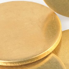 Brass plate round circle - plate,