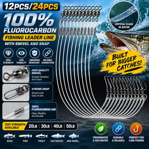 Fluorocarbon fishing leader - fluorocarbon,