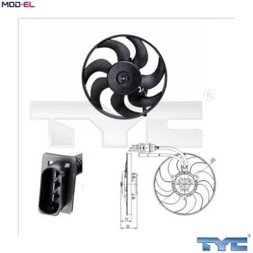 Fan engine cooling 831 0009 - engine, 831-0009