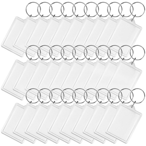 100pcs acrylic blank keyring - 100pcs,