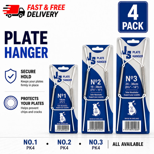 Wire plate hangers white - x,