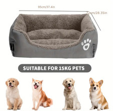 Orthopedic Dog Bed with Memory Foam - Washable Pet Cushion Mat, No Assembly Need