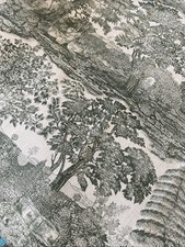 Sanderson High Grove Toile Fabric. 87cm X 140cm 160cm X 70cm. 62cm X 113.