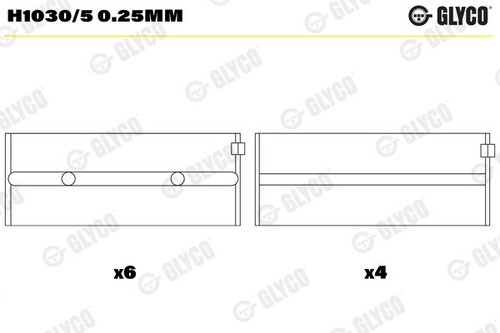 Crankshaft bearings for - crankshaft, alfa