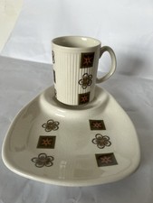 Price Kensington Coffee Cup And Biscuit Plate Saucer Serving Plate Vintage Rare
