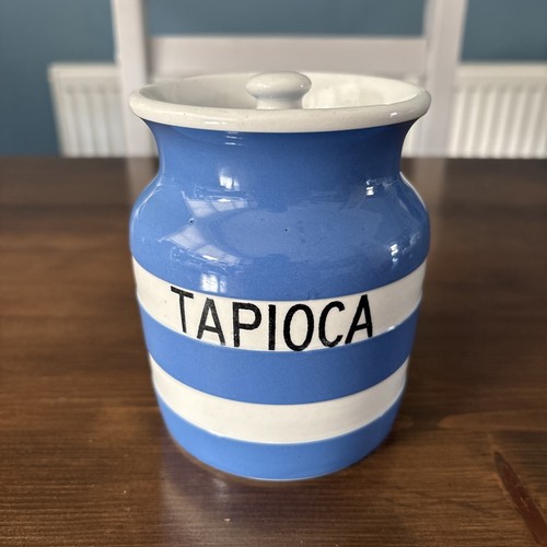 Green cornishware tapioca - g,