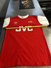 Retro Reproduction Umbro Arsenal Shirt Home 1979 Medium Long-Sleeved Red White