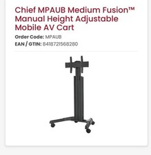 Chief AV Stand TV Wheeled Heavy Duty Trolley Mobile Cart
