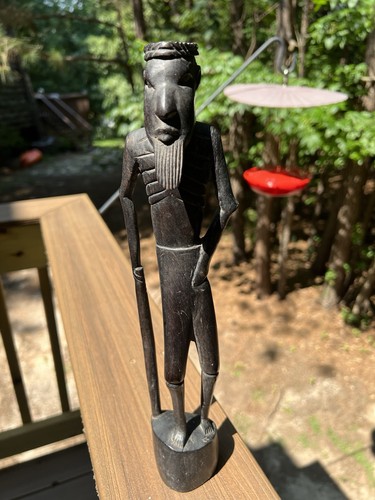 Vintage tribal wooden - vintage, man