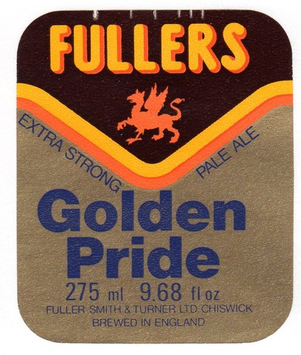 Beer label fullers brewery - beer,
