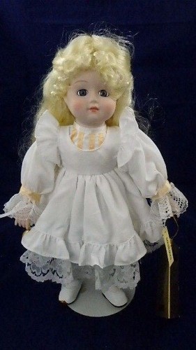 Porcelain doll blonde - porcelain,