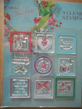 Set of 9 Clear Mini Christmas