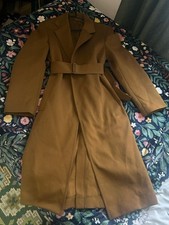 Uniqlo U Cotton Blend Oversized Tan Long Belted Coat