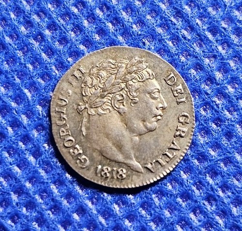 1818 maundy penny george - 1818, iii
