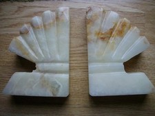 Vintage Onyx Marble Fan Shaped