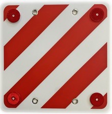 Rear WARNING Safety Reflector Sign for Motorhome / Campervan Bike Rack Cover