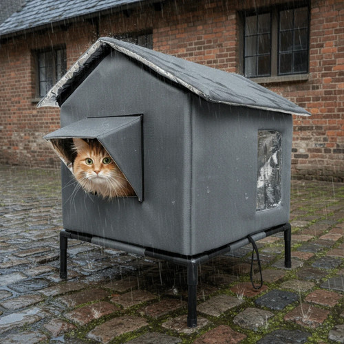 Outdoor cat shelter waterproof - cat,