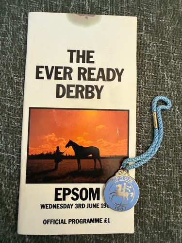 1987 epsom derby race card - 1987,