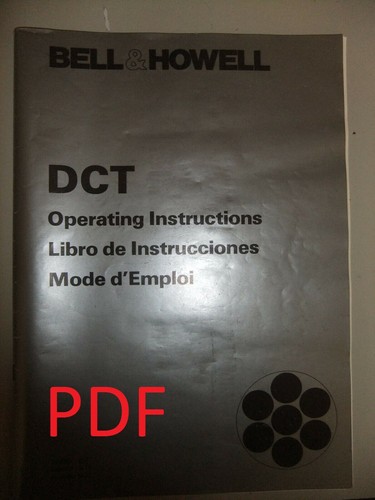 Instructions cine projector