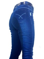 Ladies Denim Full Seat Suede