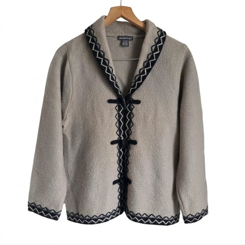 100 boiled wool - 100%, cardigan
