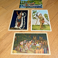 4 Vintage WISCONSIN INDIAN