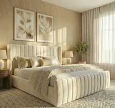 Winged Ottoman Storage Bed