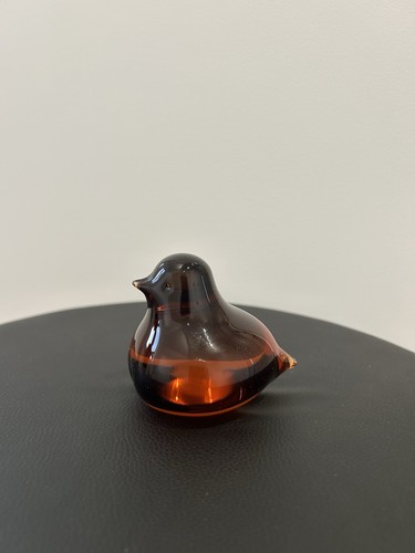 Wedgwood amber glass - glass, bird
