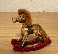 Vntage Wooden Rocking Horse