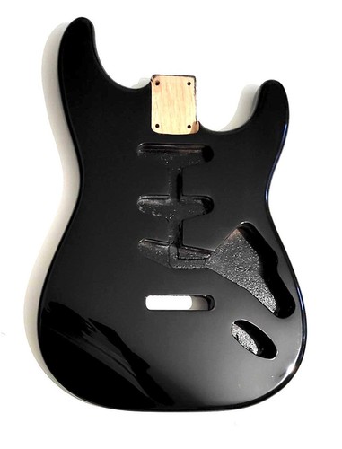 Black stratocaster body - black,