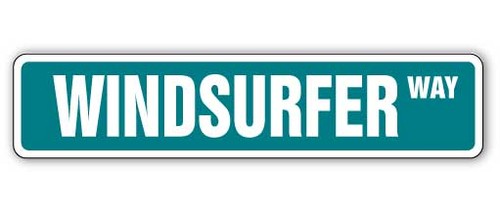 Windsurfer street sign - street,