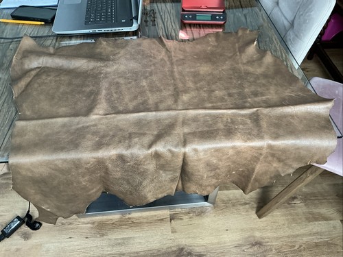 Leather offcuts three large - three,